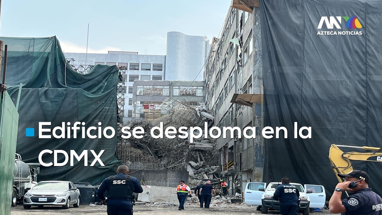 Colapsa edificio en San Antonio Abad: Hay 4 personas atrapadas bajo escombros
