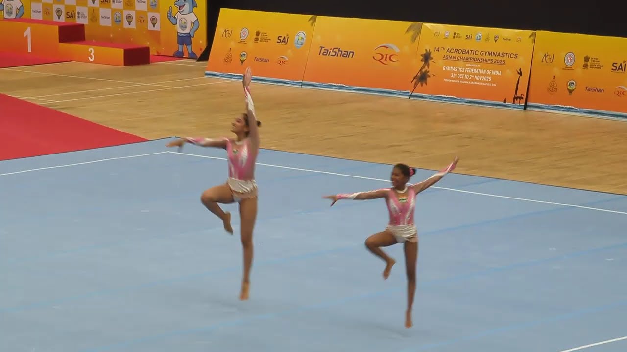Performance 14th Acrobatic Gymnastic Asian Championships 2025 Goa