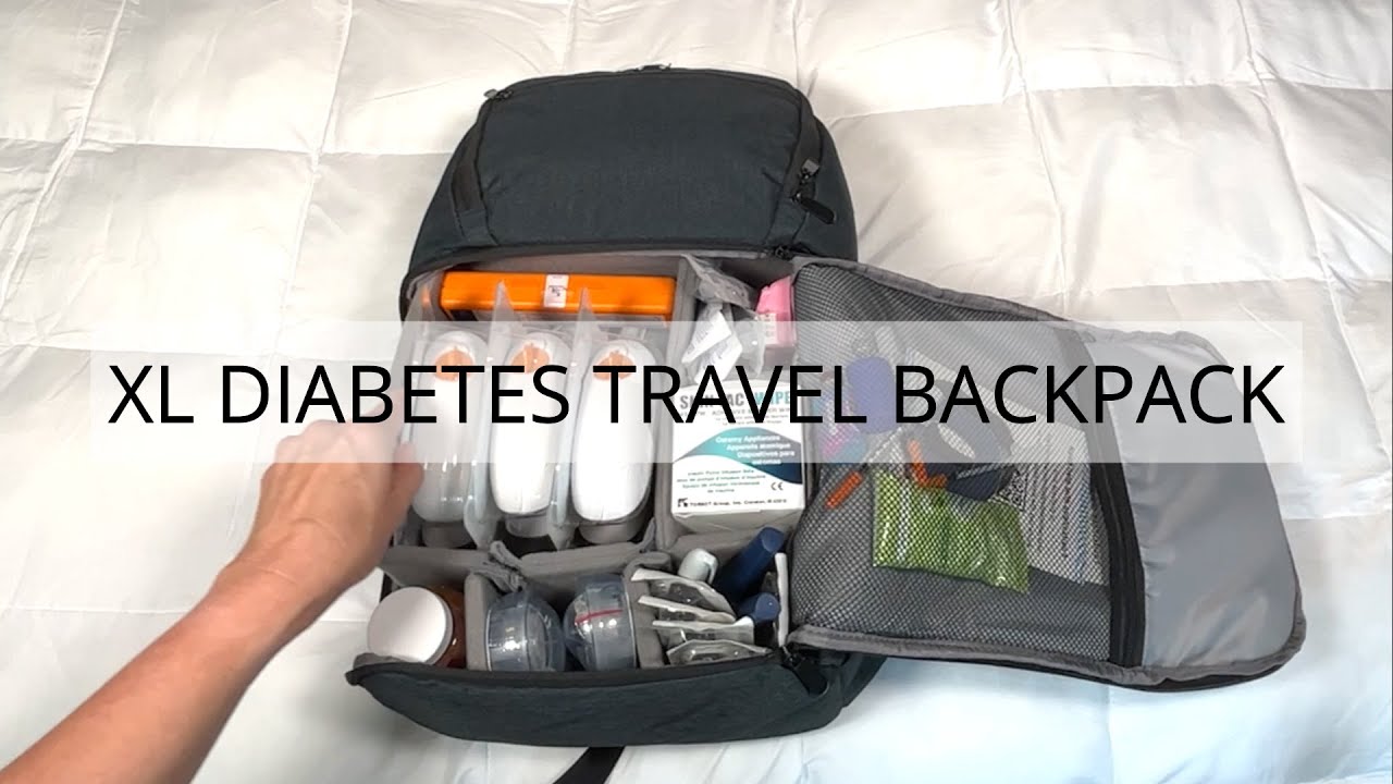 XL Diabetes Travel Backpack  I  Sugar Medical