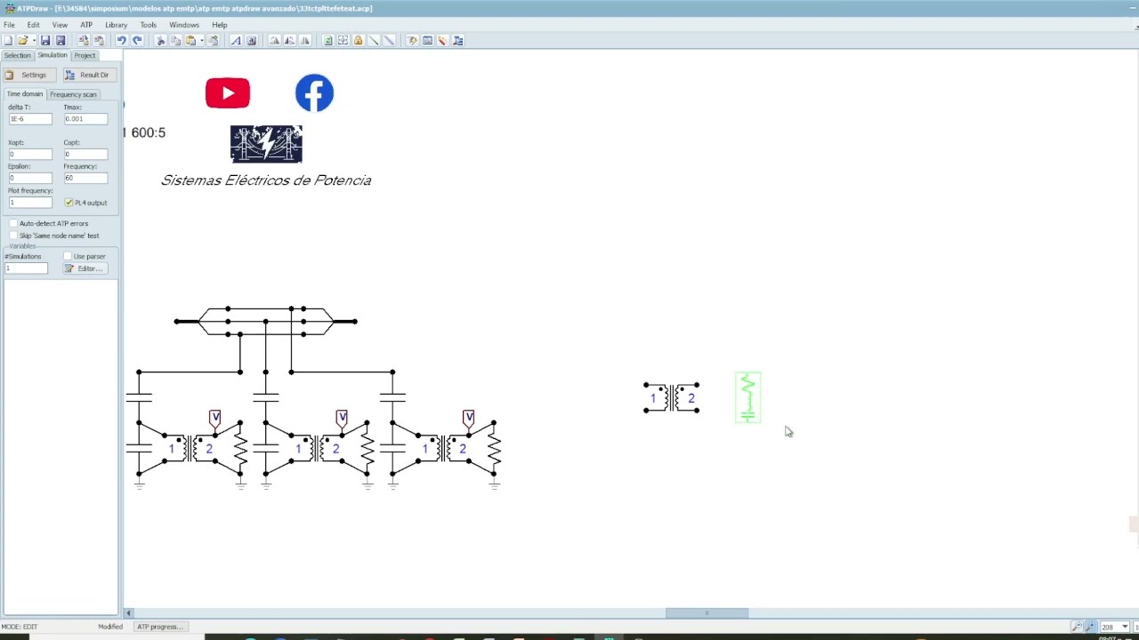 43 MODELADO DE TRANSFORMADORES DE INTRUMENTO (5A. PARTE) EN ATP – EMTP CON ATPDRAW