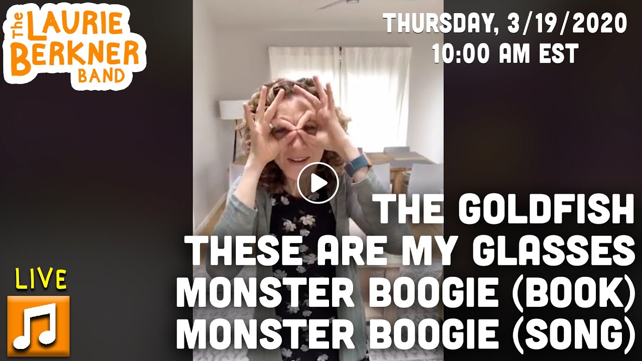 LIVE Berkner Break | Thursday, March 19 | Monster Boogie (book & song), The Goldfish, & More