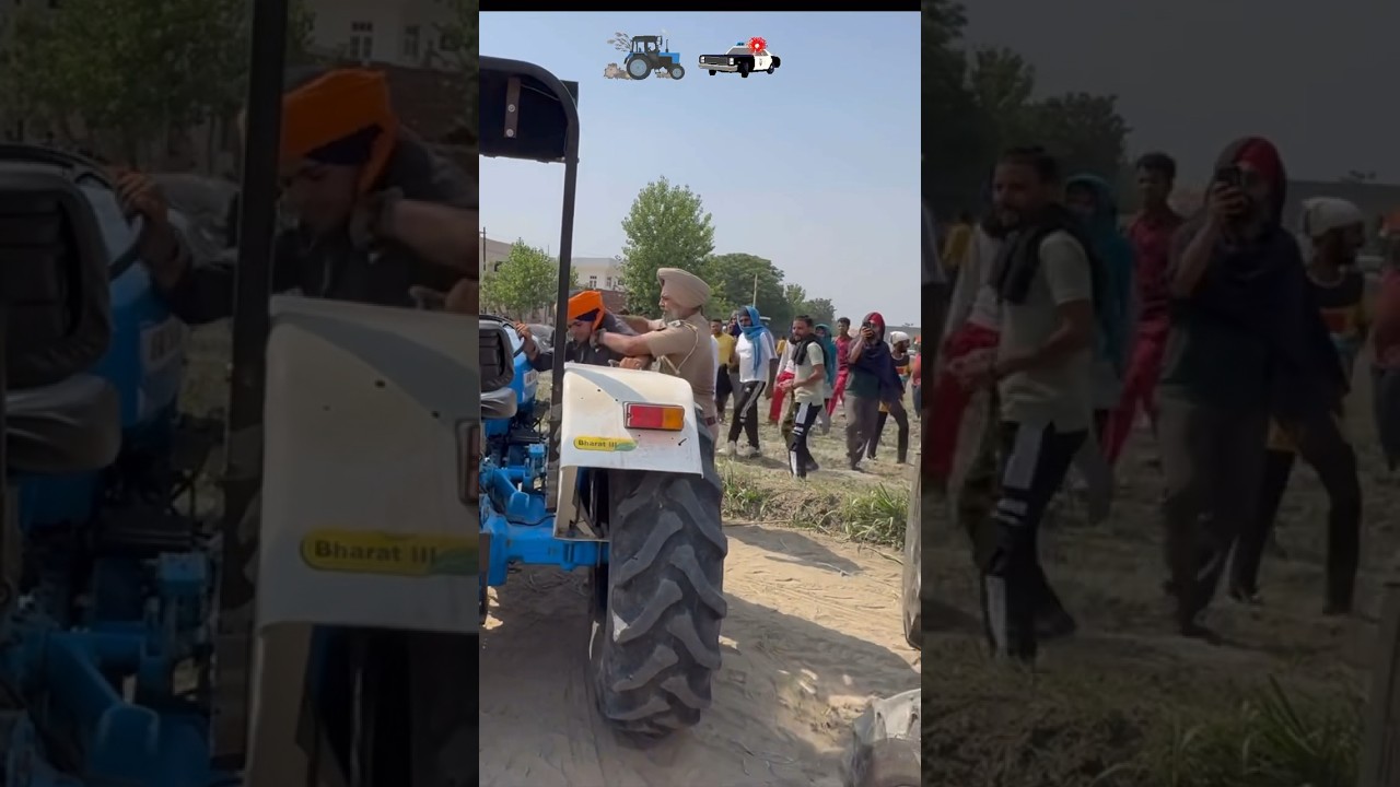 👮🚨😅tractor ⚔️ ￼ food #automobile #farming #tractor #YouTube  #punjabi #jattvibes