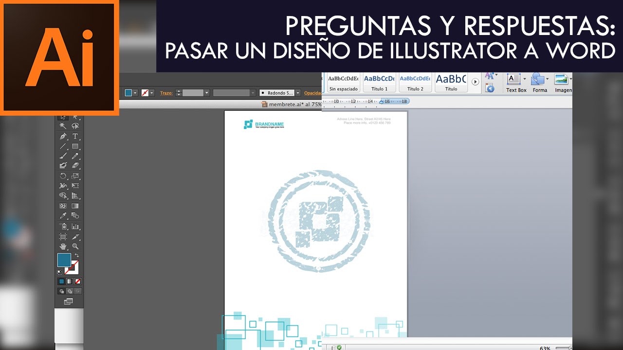 Cómo pasar un diseño de Illustrator a Word - Preguntas y respuestas #5 | Español