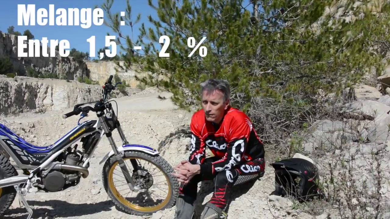 Le trial pour les nuls : Tuto 2  Le M&eacute;lange sur une moto de trial 2 temps