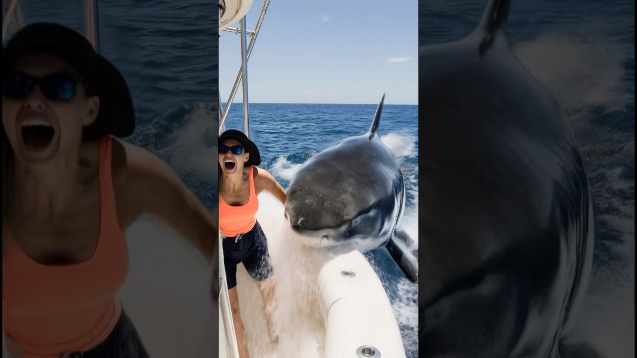 POV: A woman loses her arm while fishing peacefully on her boat #pov #shark #attack #fishing