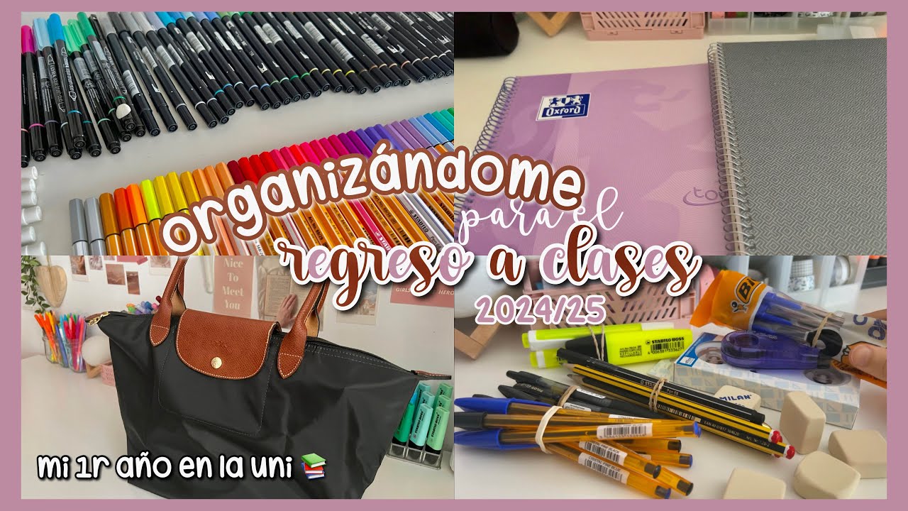 ORGANIZACIÓN REGRESO A CLASES 2024/25 📚💻  preparando todo para empezar la universidad 💓