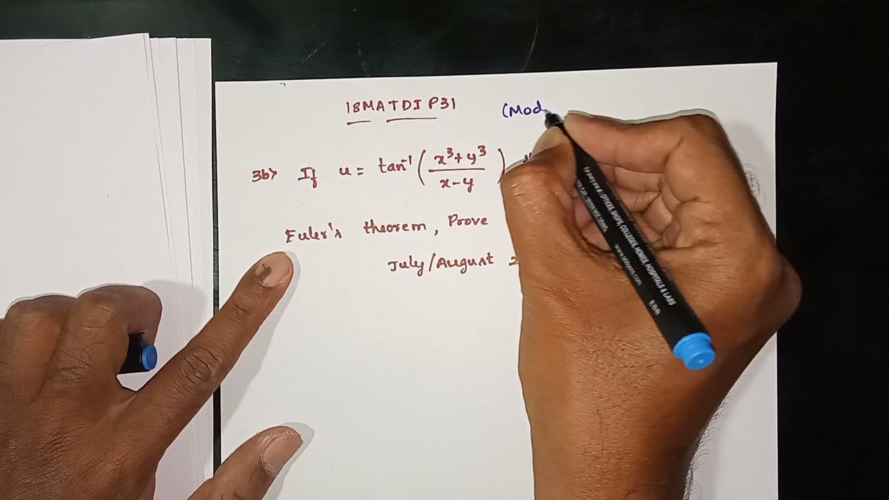 Additional Mathematics (18MATDIP31 ) | Module 2 | July/August 2021 Question Paper Solution 1