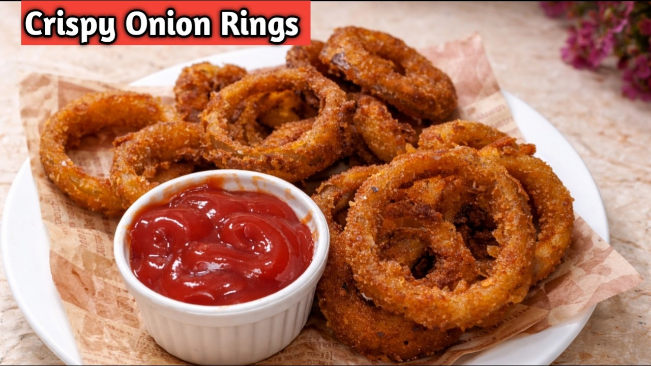 Crispy Onion Rings Recipe | Ramadan Special Iftar Snack | Easy Homemade Onion Rings