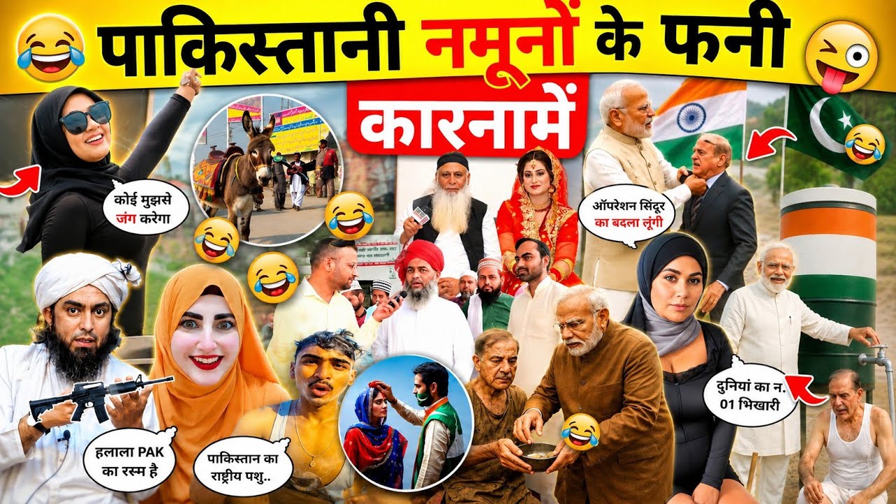 पाकिस्तानी नमूनों के फनी वीडियो🤪😂Part-77 || Pakistani Funny Reaction Videos || @PRINCE-ALLROUNDER 