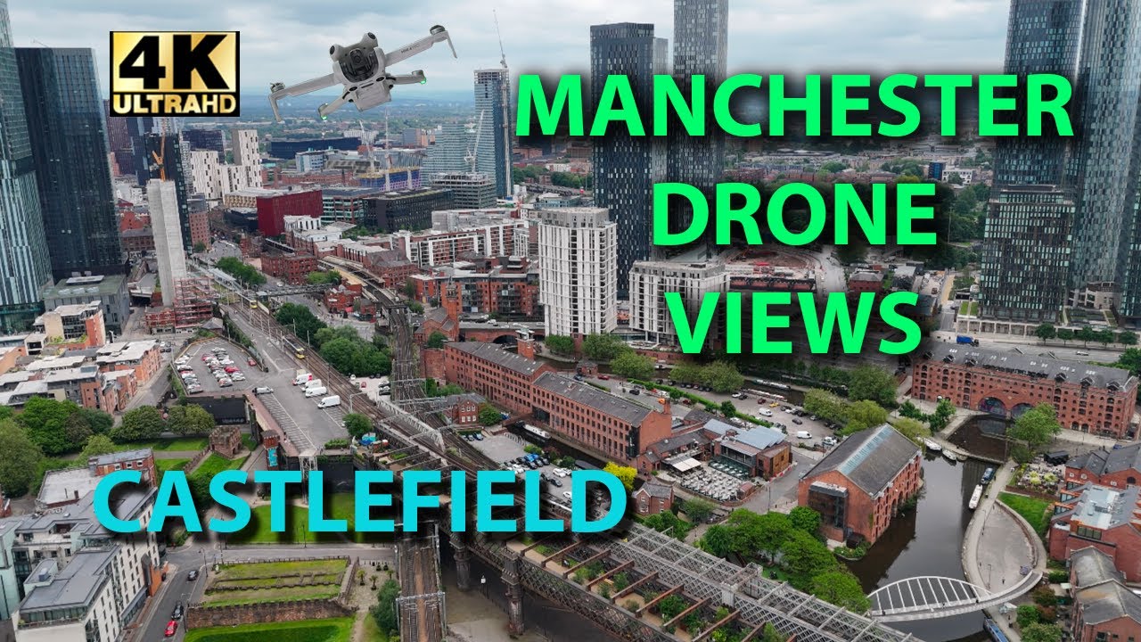 Castlefield Drone Views Manchester