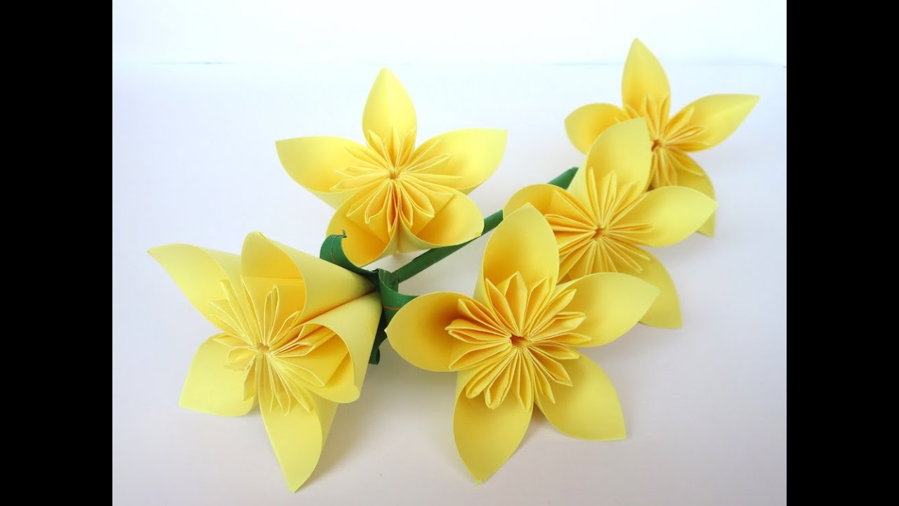 How to make paper Kusudama flower - DIY paper craft