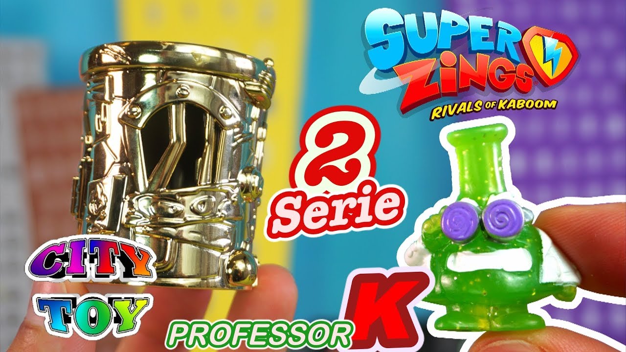 SUPER ZINGS serie 2 con Profesor K y Guarida ORO en City Toy