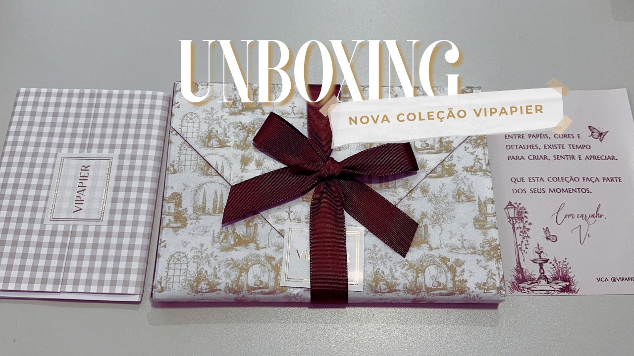UNBOXING livro de papéis e adesivos @VIPAPIER 