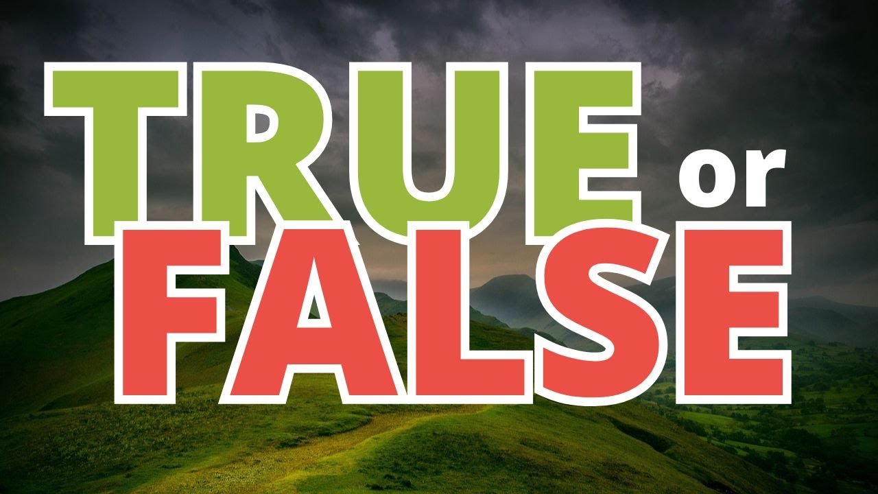 Bible Quiz | *** 35 TRUE or FALSE *** 💪