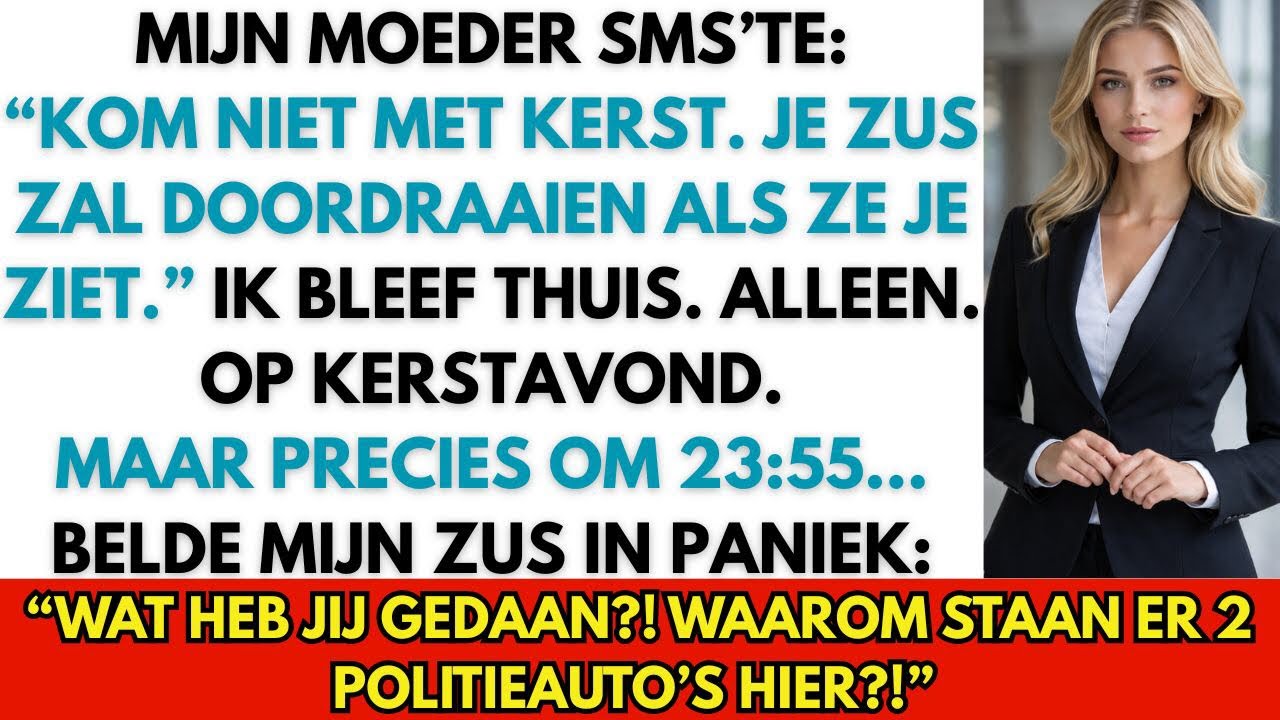 Mijn zus belde in paniek: “Wat heb je gedaan?! Waarom staan er 2 politieauto’s hier?” 