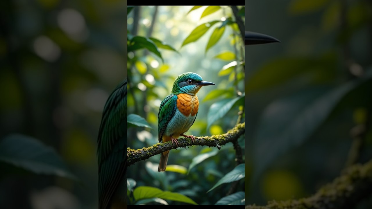 Rare Jungle Bird Takes Flight😚🥰 | Ultra Realistic Wildlife Cinematic Video 4k