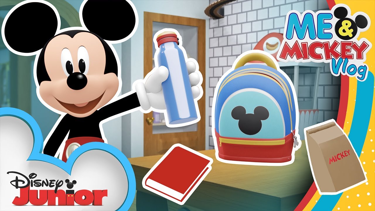 Mickey&rsquo;s Back to School Routine | What's in my Backpack? 🎒 | Me & Mickey | Vlog 9 | @disneyjr​
