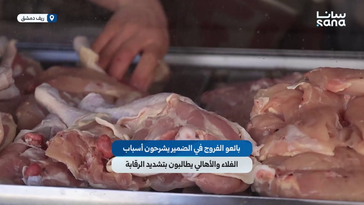 بائعو الفروج في الضمير بريف دمشق يشرحون أسباب الغلاء.. والأهالي يطالبون بتشديد الرقابة