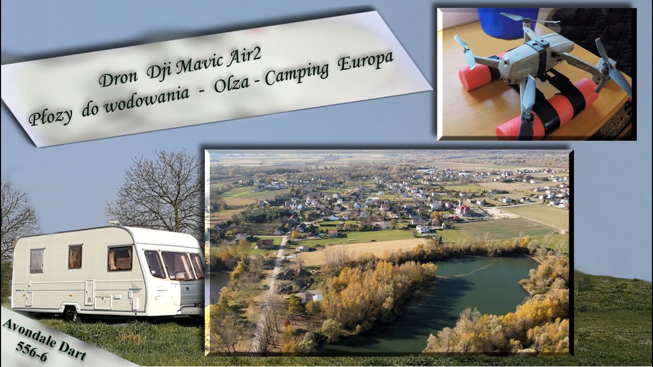 Dron  Dji Mavic Air2   Płozy do wodowania  -  OLZA - Camping  Europa #94