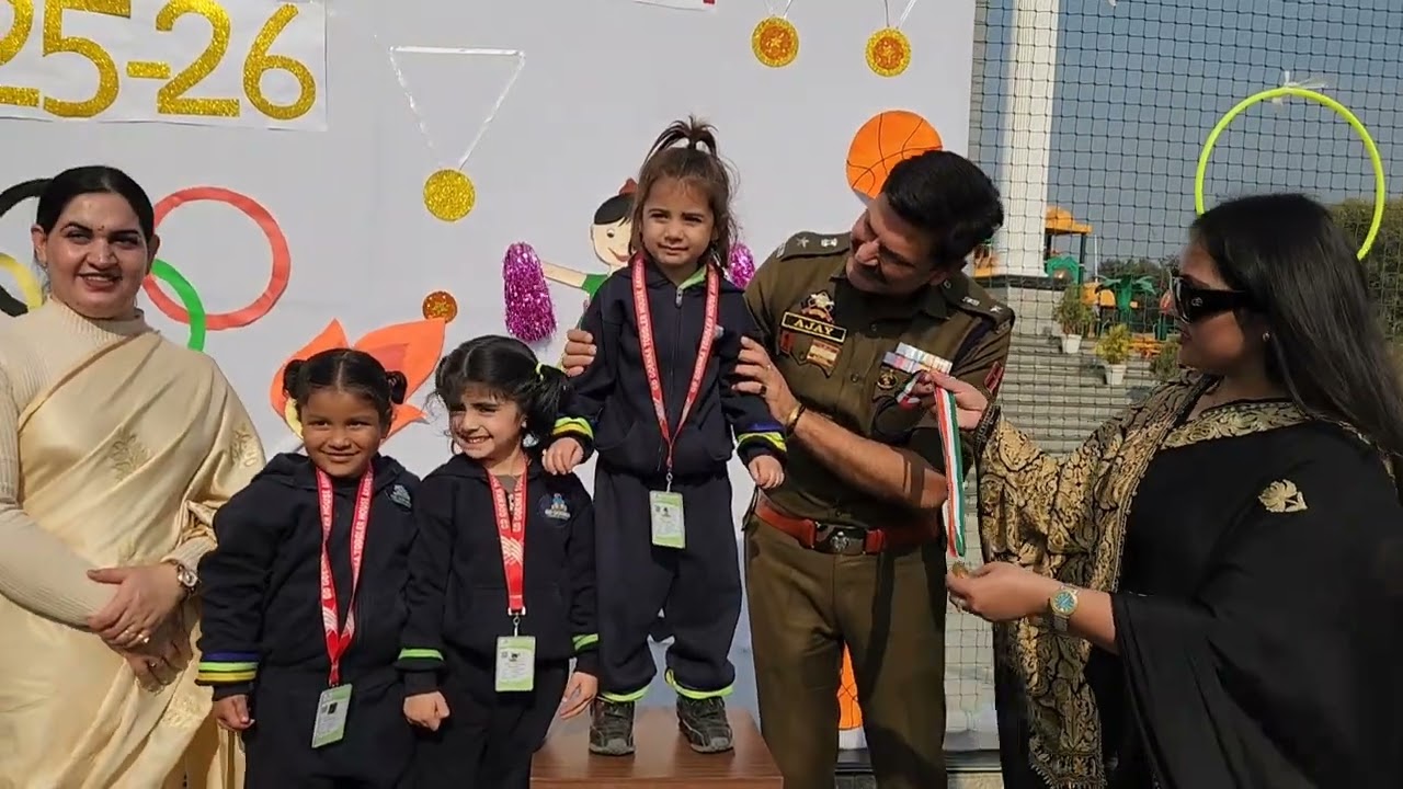 GDGoenka School Akh proudly celebrates its Annual Sports Fiesta 2025 with Chief Guest SP Ajay Sharma
