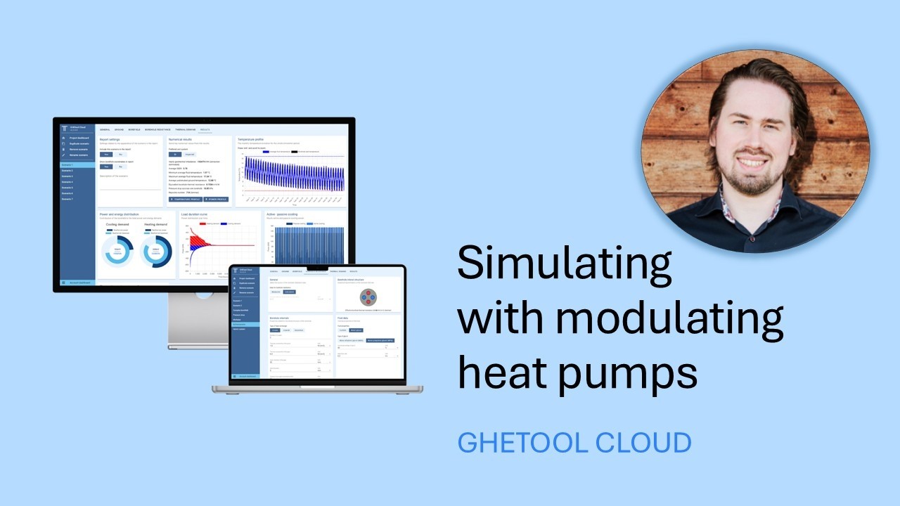 Simulating with modulating heat pumps