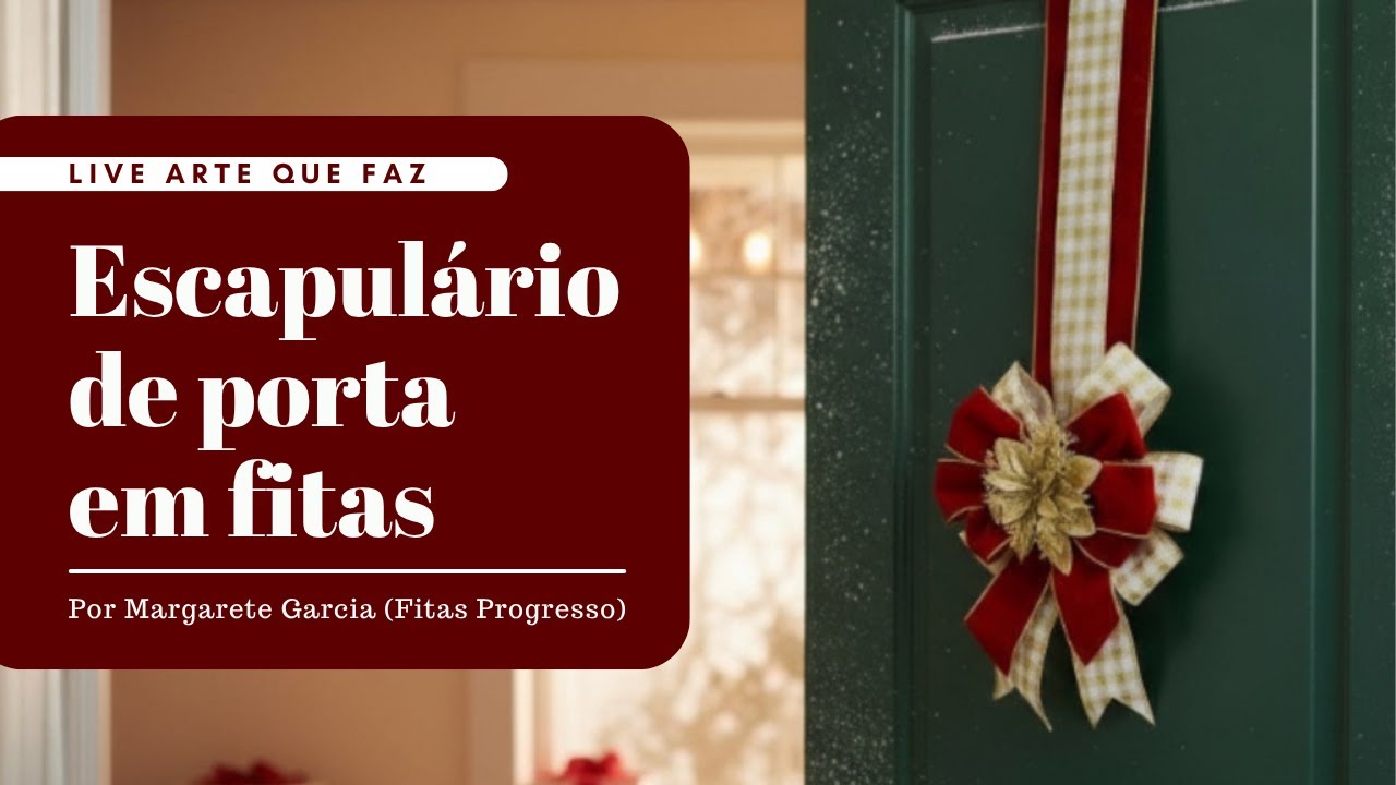 Escapul&aacute;rio de porta em fitas | Margarete Garcia | Fitas Progresso