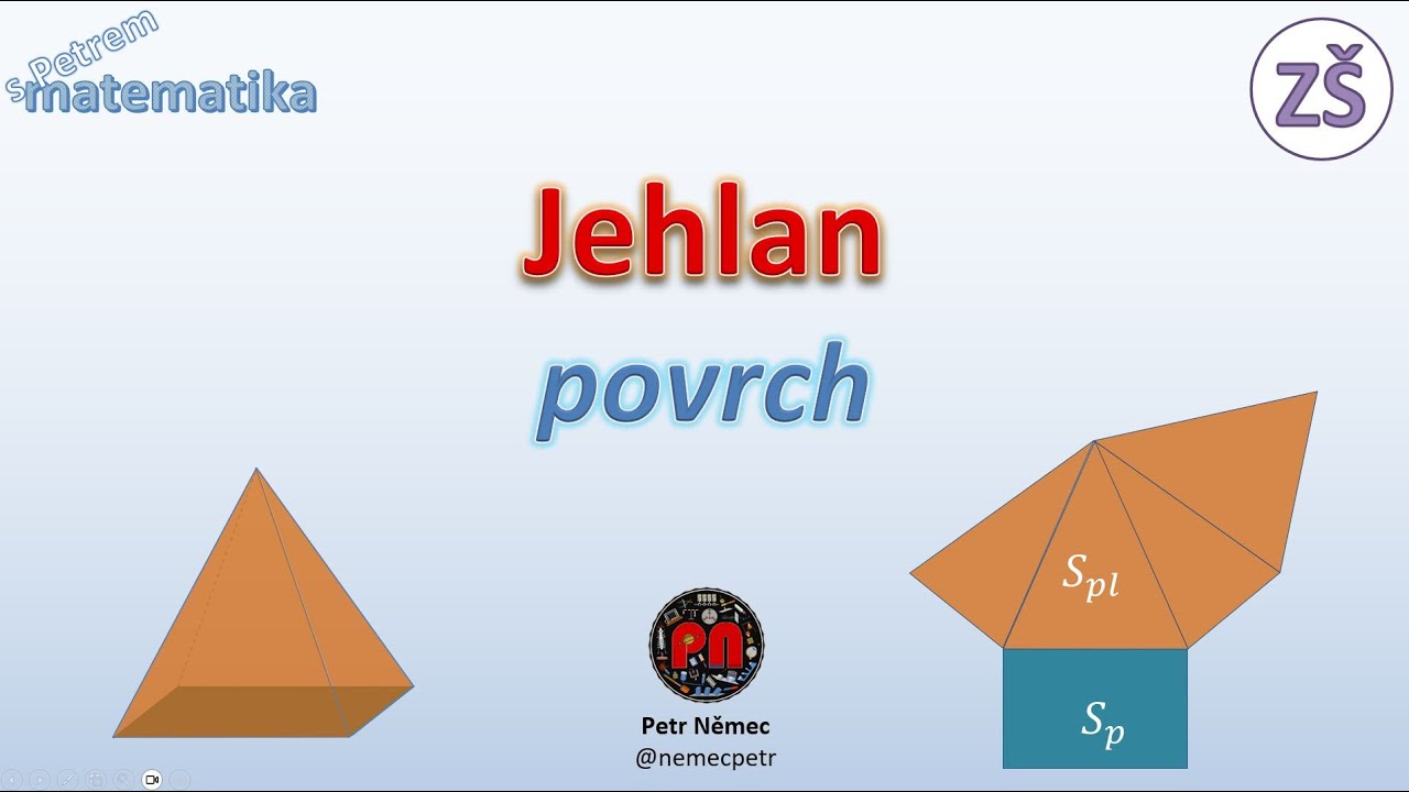 Povrch jehlanu - Matematika 9 ZŠ