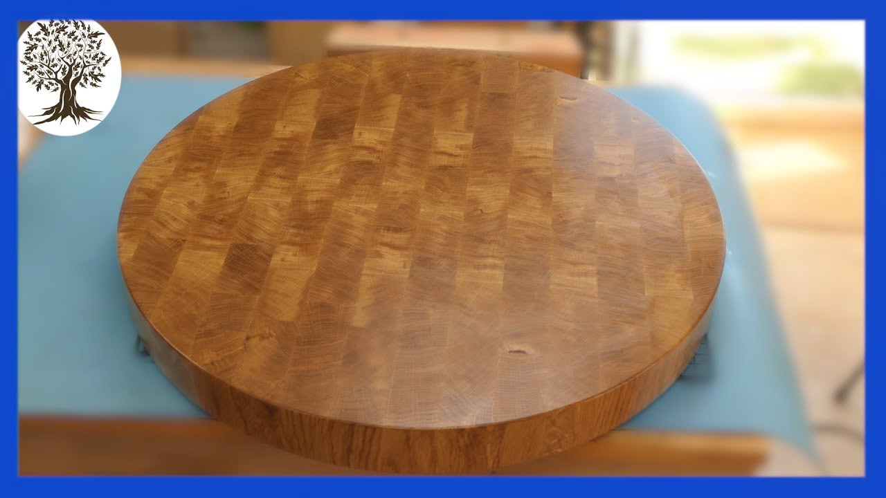 Massive Round End Grain Cutting Board / Butchers Block