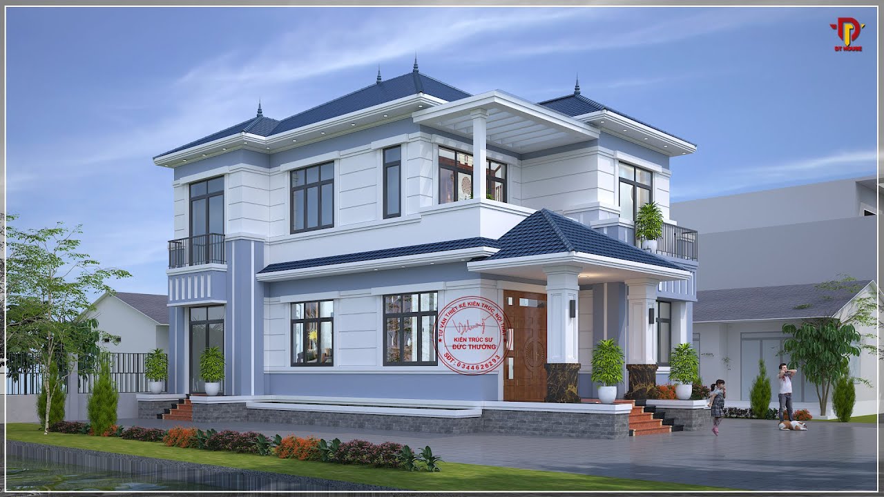 Nhà Mái Nhật 2 tầng Hiện Đại- Ngôi nhà Đẹp Tại Ân Thi