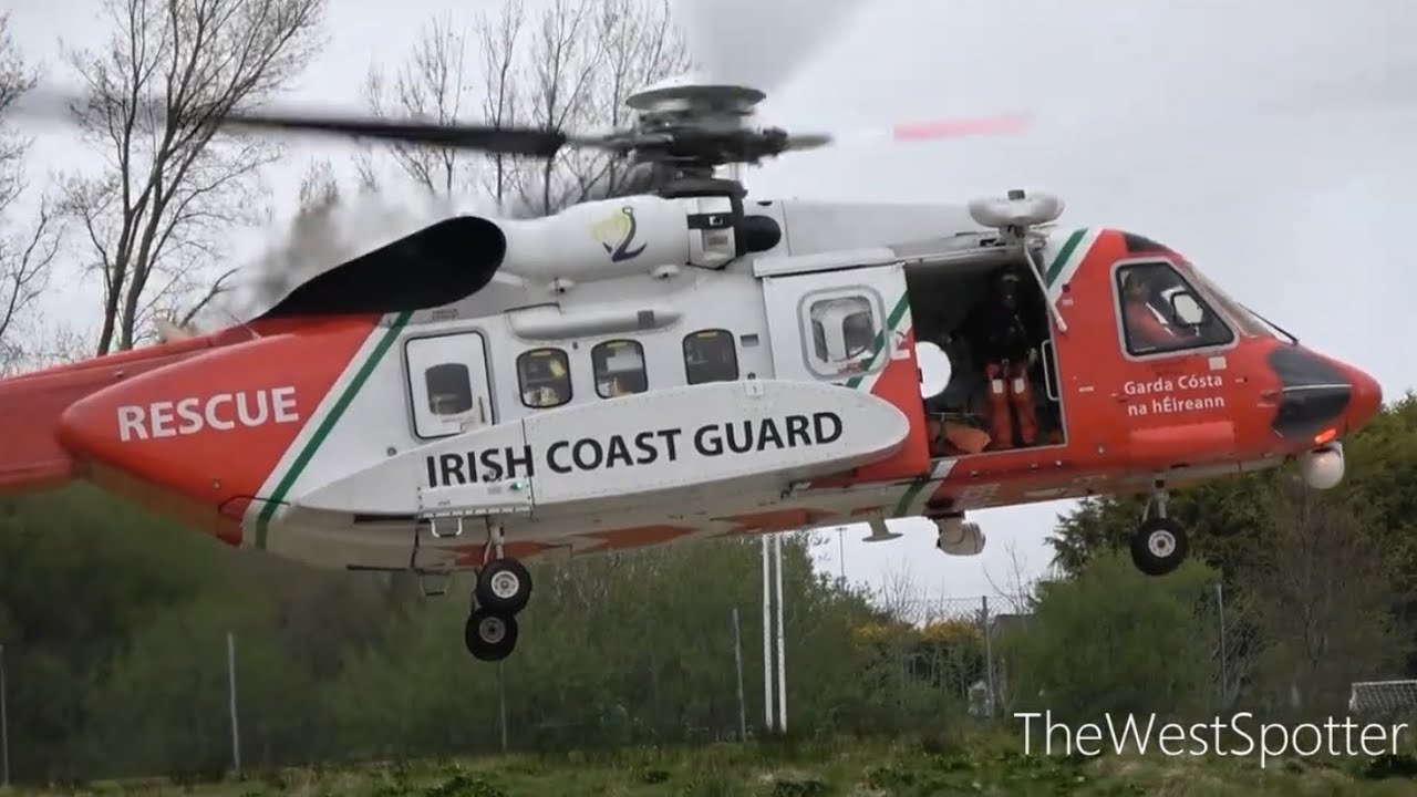 Irish Coast Guard EI-ICG At Letterkenny University Hospital 16th April 2025