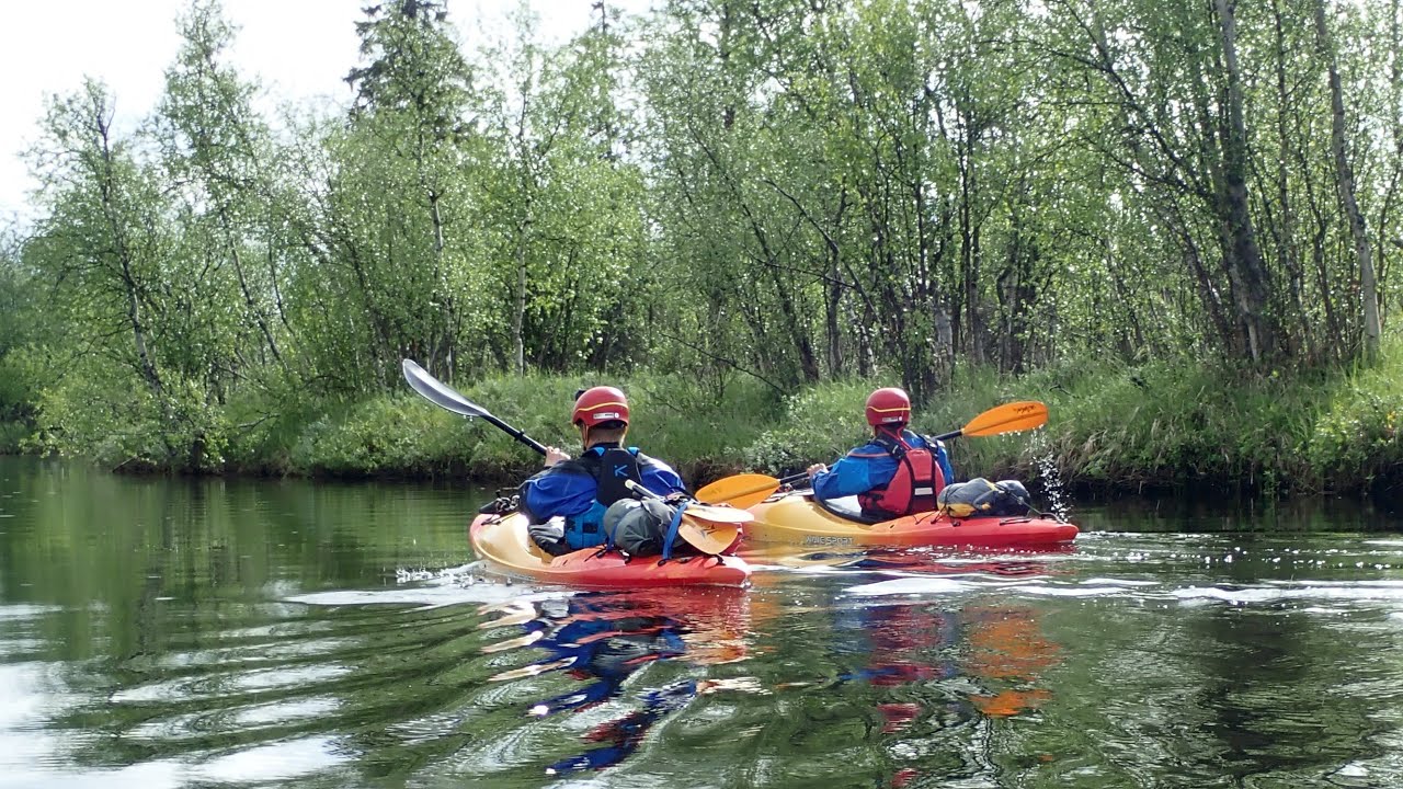 I kajak på Sjaunja älv i världsarvet Laponia, 23-28 juni 2025