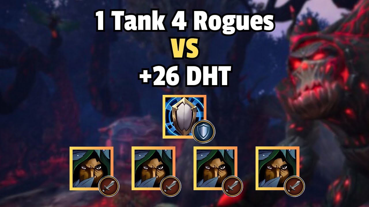 1 Tank 4 Rogues VS +26 Darkheart Thicket - Zmok Protection Paladin PoV