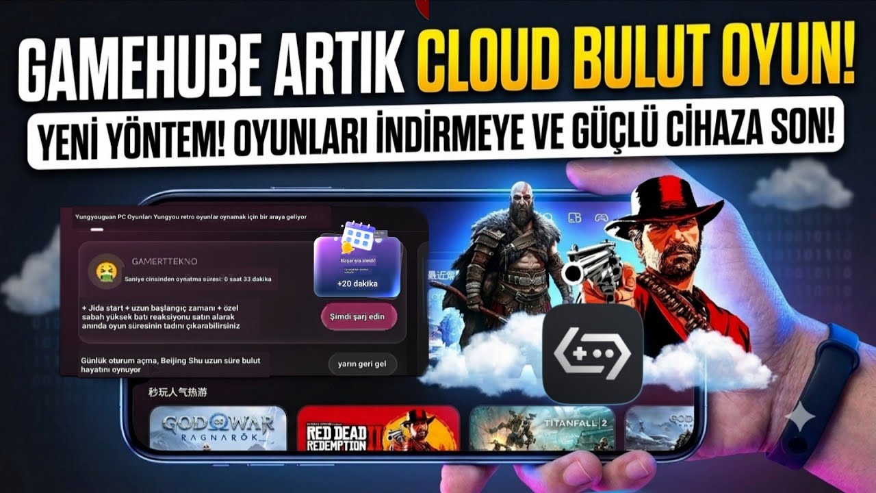 🔥 TELEFONDA PC OYUNLARI! | Gamehube Cloud Bulut Oyun Y&ouml;ntemi 🎮