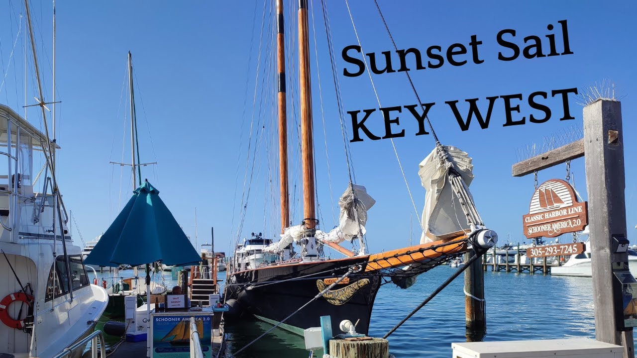 Sunset Sail Schooner America 2 0 Key West Florida USA