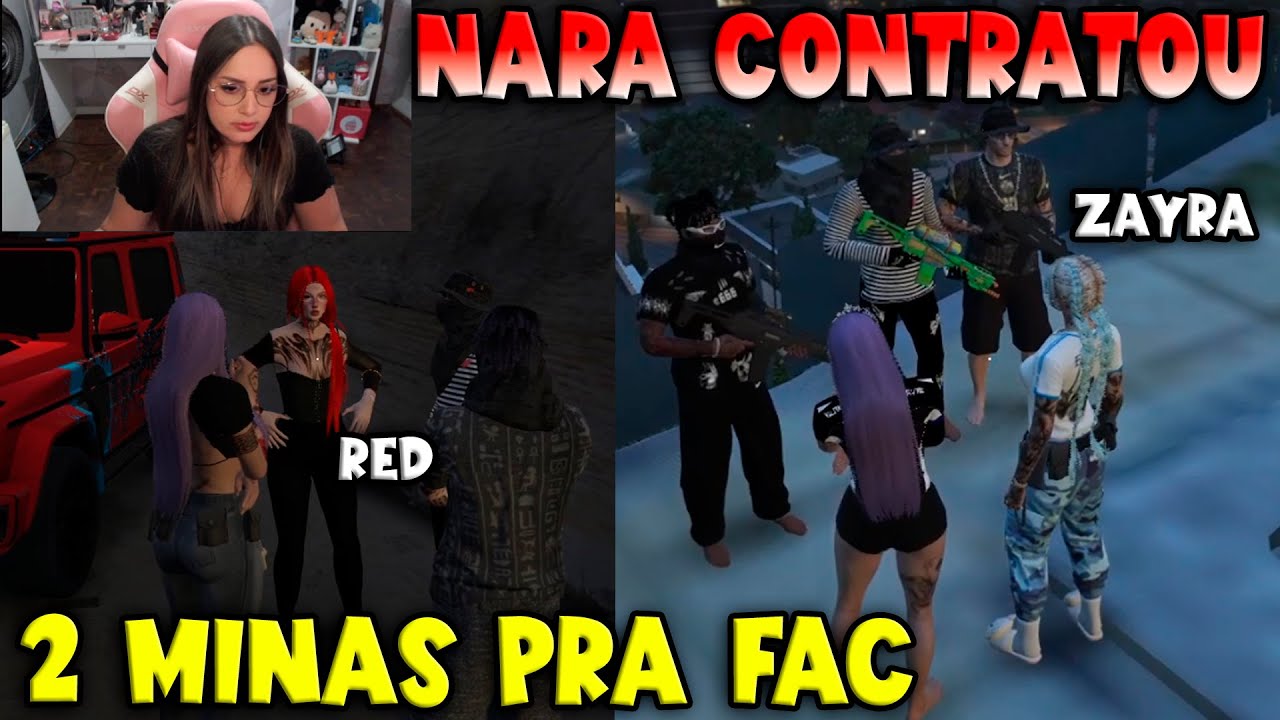 NARA E TROPA CONTRATOU 2 MINAS PARA A FAC 👀🔥+ QUEBRADEIRA COM A PM  KOGA GTA RP CLIPS