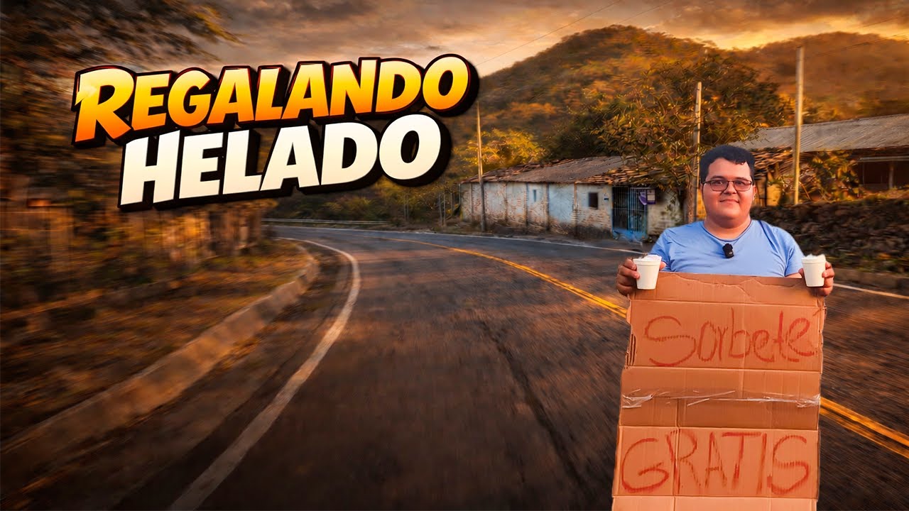 🍨🇸🇻Regalando Helado en la Carretera de Hacienda Vieja🍨🇸🇻