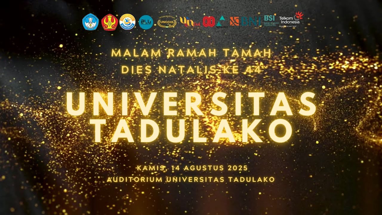 Malam Ramah Tamah Dies Natalis Universitas Tadulako ke 44
