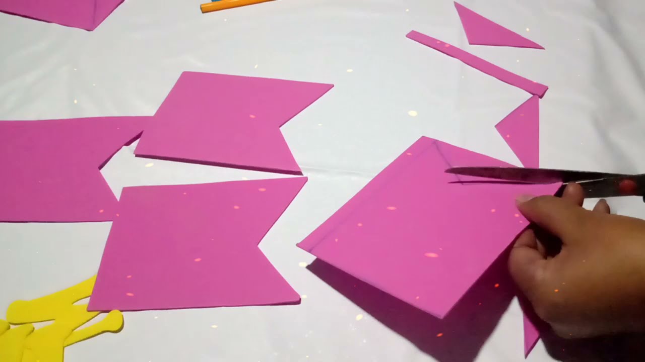 Cómo hacer un Banderín de fomi para tu fiesta / Letreros de fomi