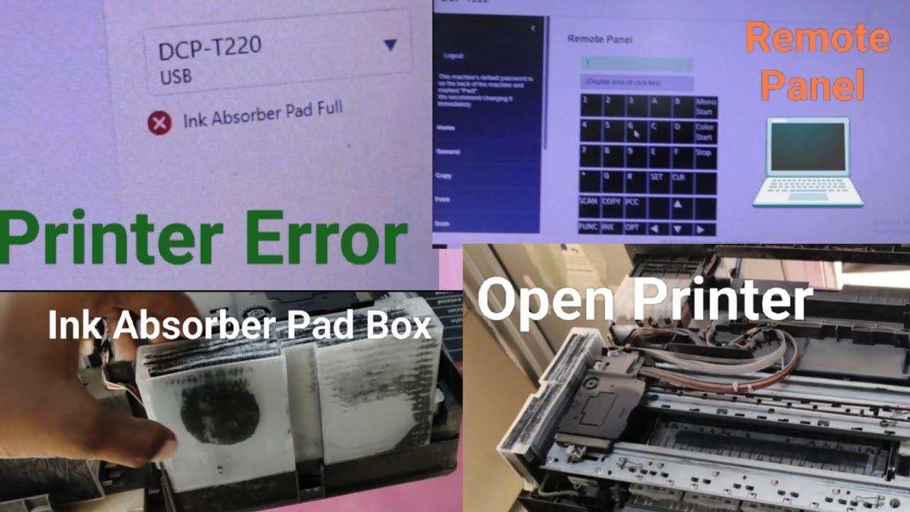 How To Reset ink Absorber in Brother DCP-T220 Printer l #Brotherprinert🙏😊
