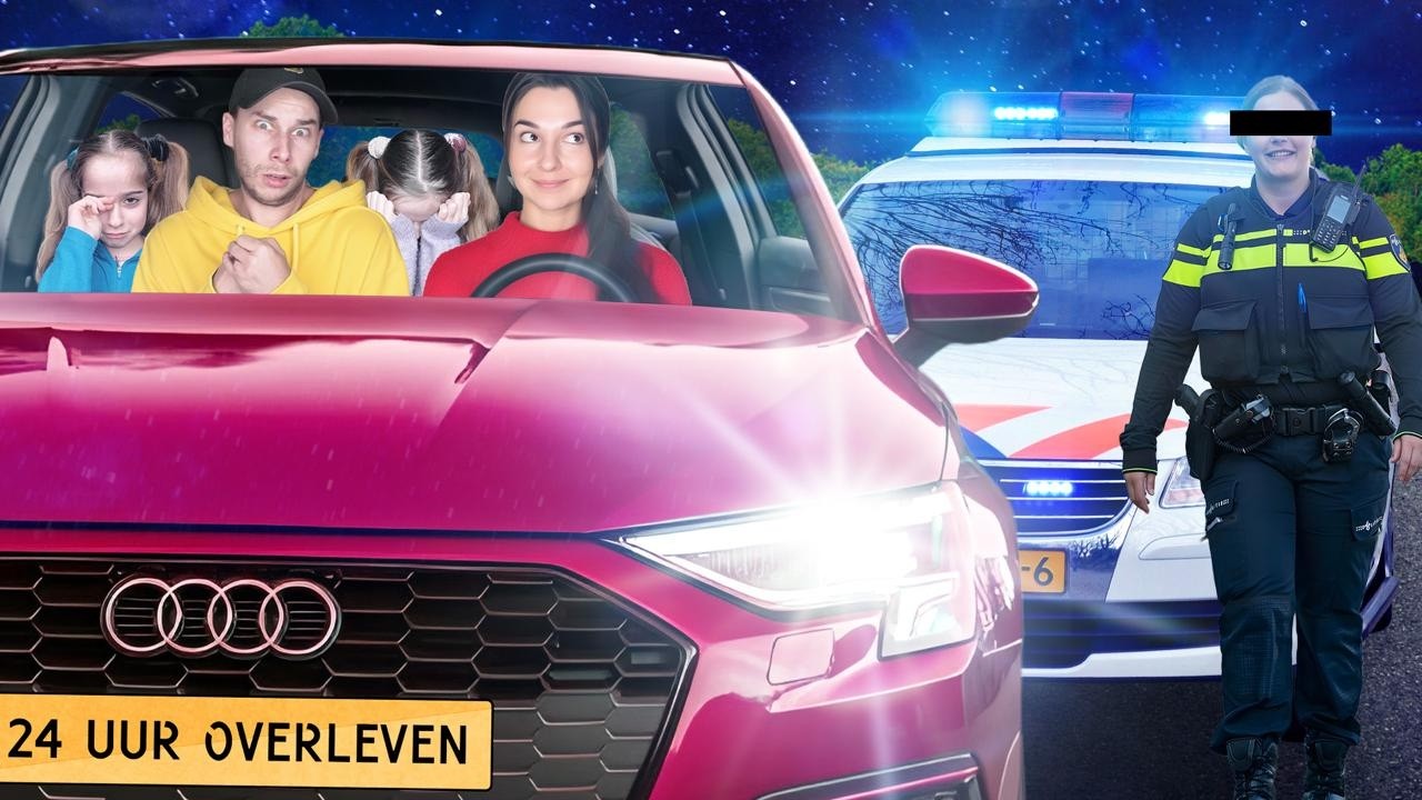 24 UUR OVERLEVEN IN DE AUTO GING HELEMAAL MIS.. (Politie erbij!) 🚔😱 - MET STRAF