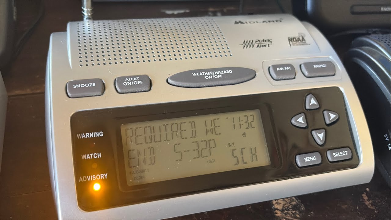 NOAA Weather Radio: Required Weekly Test 