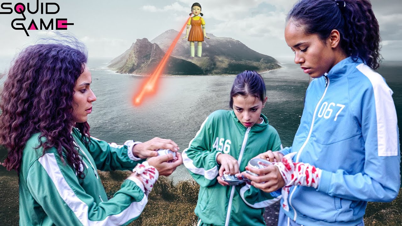 Verity, Sana et Lina reçoivent une carte SQUID GAME | PRISONNIÈRES sur une ÎLE MYSTÉRIEUSE ! 😱🏝️