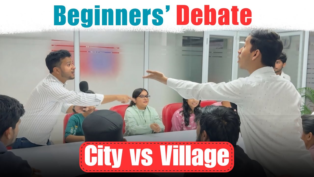 Learn How to Debate | Debate on City vs Village | English speaking | MaazEnglish 