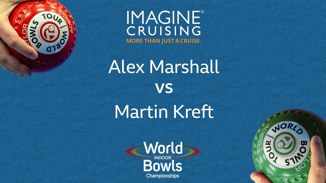 World Indoor Bowls Championship 2024 Alex Marshall vs Martin Kreft - Day 14 Match 1