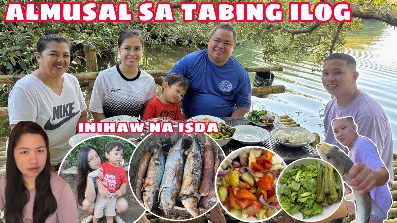 ALMUSAL SA TABING ILOG | INIHAW NA GALUNGGONG AT BURUBUTO + KINILAW NA MUSTASA 