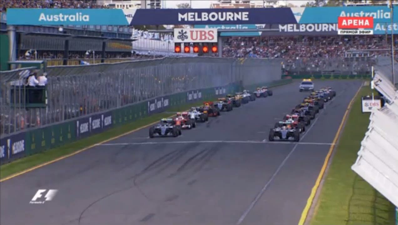 F1 2016 Australian GP Race START and First Lap