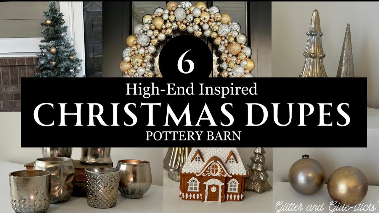 DIY High-End Christmas Dupes-POTTERY BARN!
