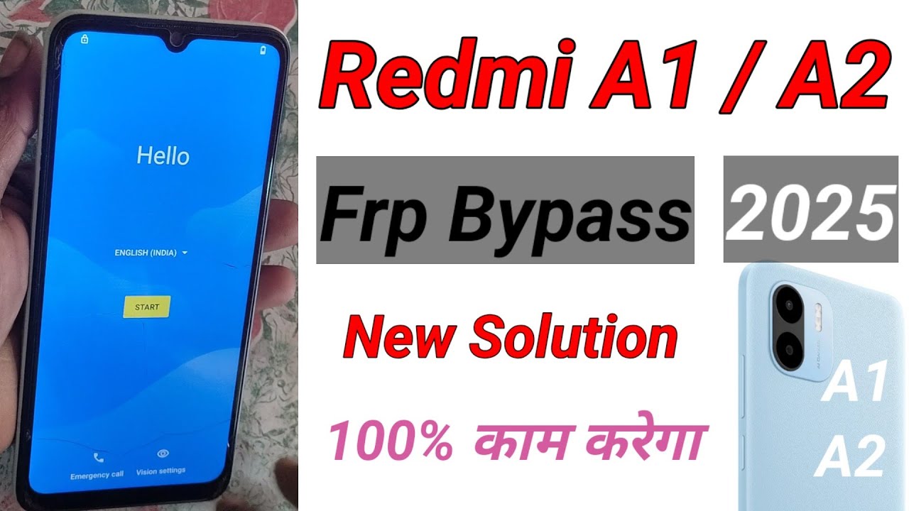 Redmi A1 FRP Bypass /2025 /Android 12 | New Solution | Redmi A1 Google Account Bypass Without Pc |