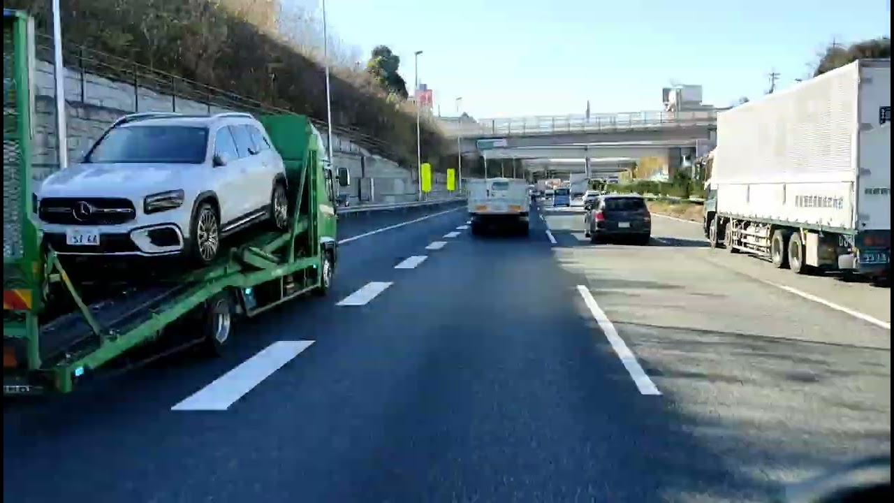 横浜町田インター下りから海老名サービスエリアまで  2024年12月24日