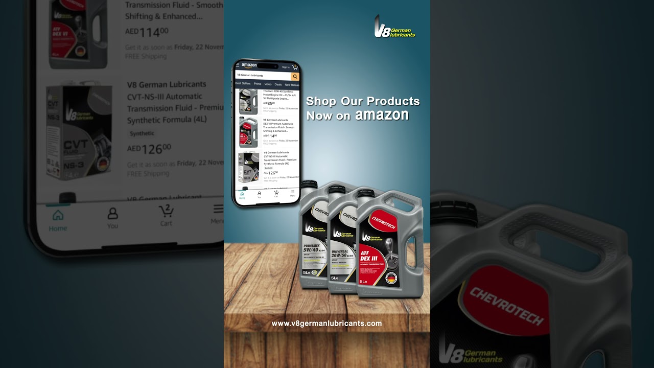 SHOP NOW ON AMAZON | V8 GERMAN LUBRICANTS